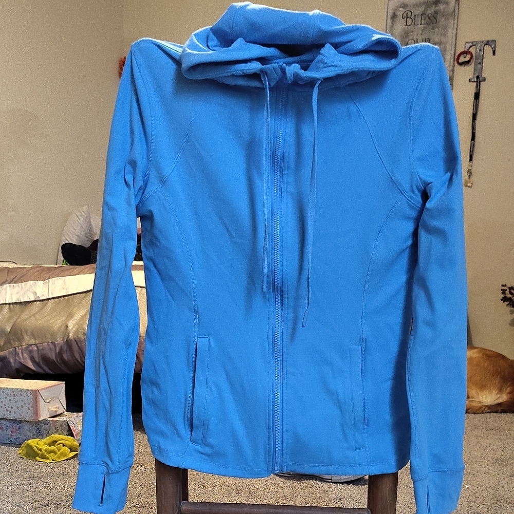 Ladies Everyday Blue Zip-Up Hoodie